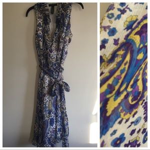 Lauren Ralph Lauren Paisley Silk Wrap Dress